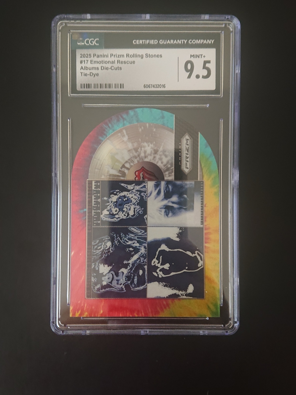2025 Panini Prizm Rolling Stones - Emotional Rescue Die Cut Album /49 - CGC 9.5